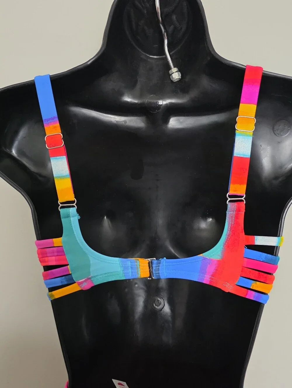 🌈 Xhilaration XS Rainbow High Waist Bikini Set NWT Beach Vacation